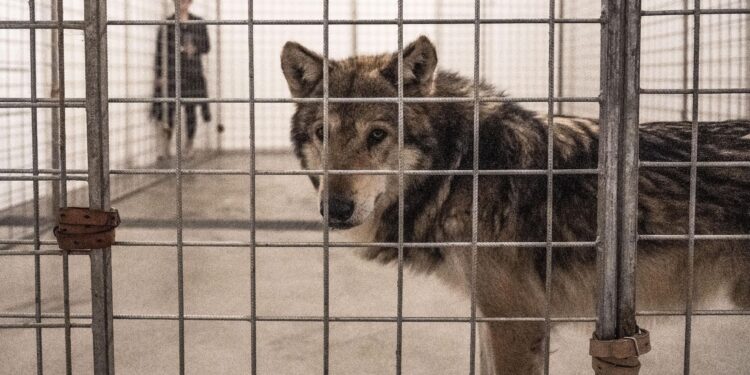 Další skandál v umění: vlk v kleci a vyjádření galerie